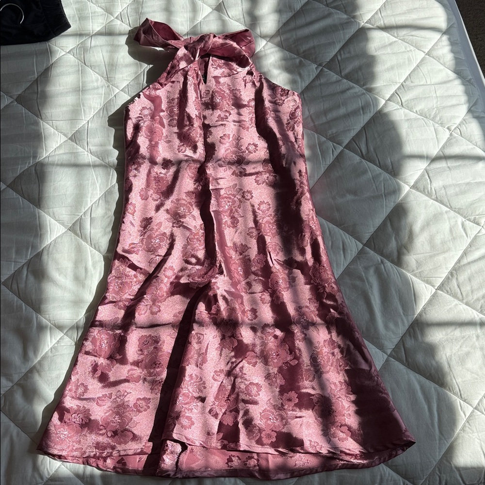 Lulu's Pink Halter Dress